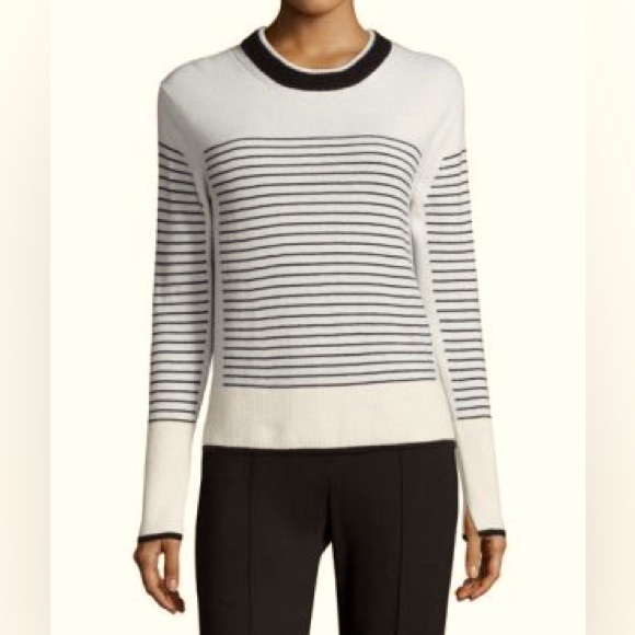 rag & bone Sweaters - Rag & Bone Masie Striped Crewneck Cashmere Sweater As Seen on Veep Quiet Luxury